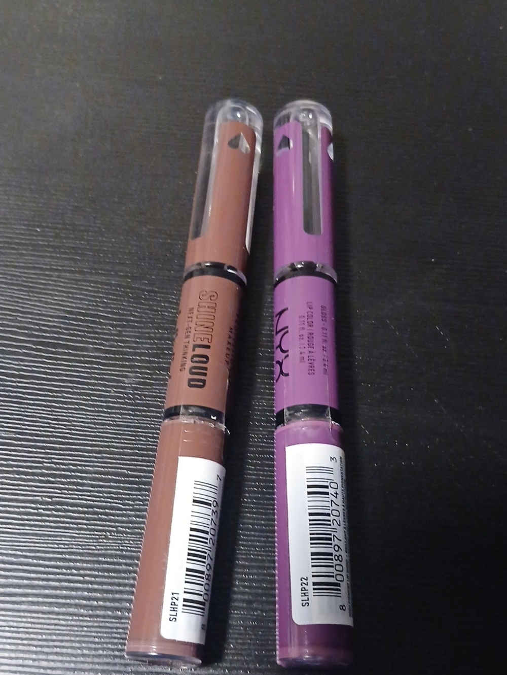 NYX Dual-Ended Shine Loud Liquid Lipstick — Brown & Purple Shades
